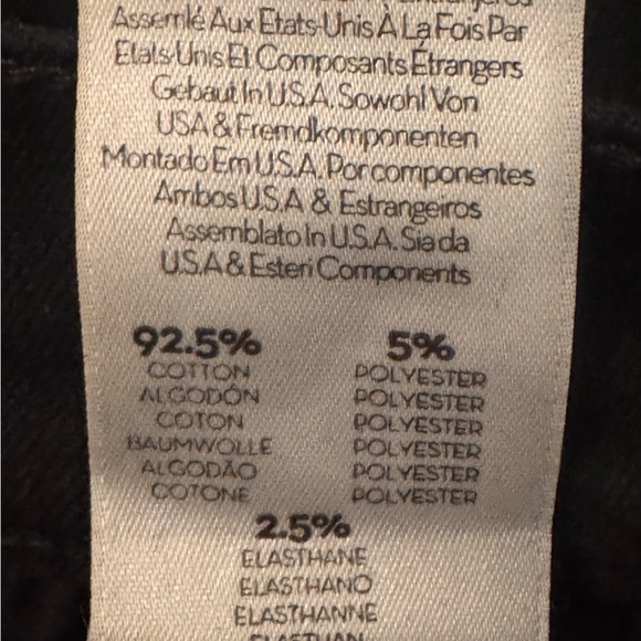 MOTHER Insider Crop Step Fray - Size 26 - Guilty Racer-black with white stripes - Picture 8 of 9